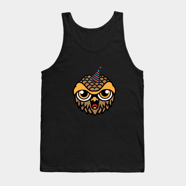 Party Owl Tank Top by Chocolady254